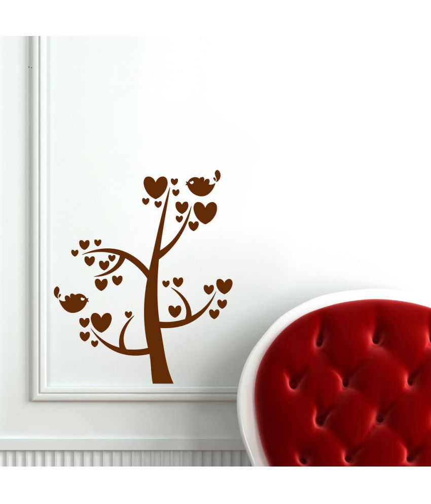     			Decor Villa Hearts Tree PVC Wall Stickers