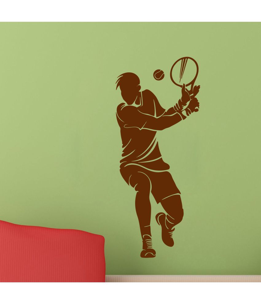     			Decor Villa Tennis Player PVC Wall Stickers