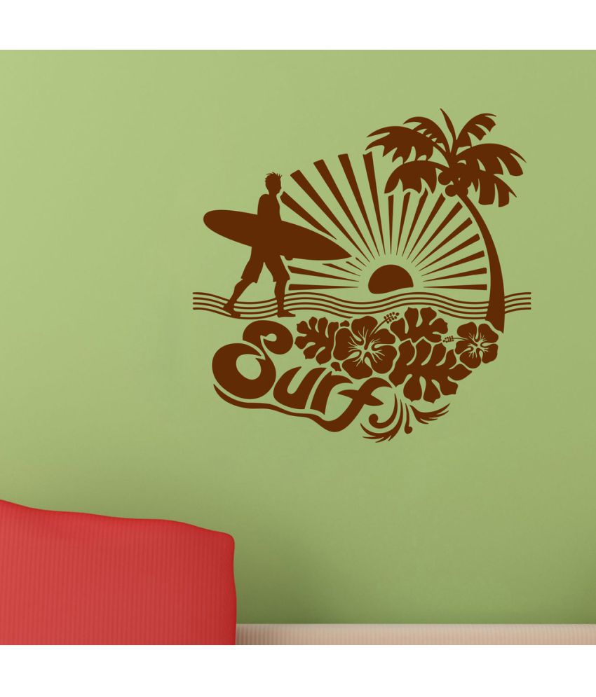     			Decor Villa Surf PVC Wall Stickers