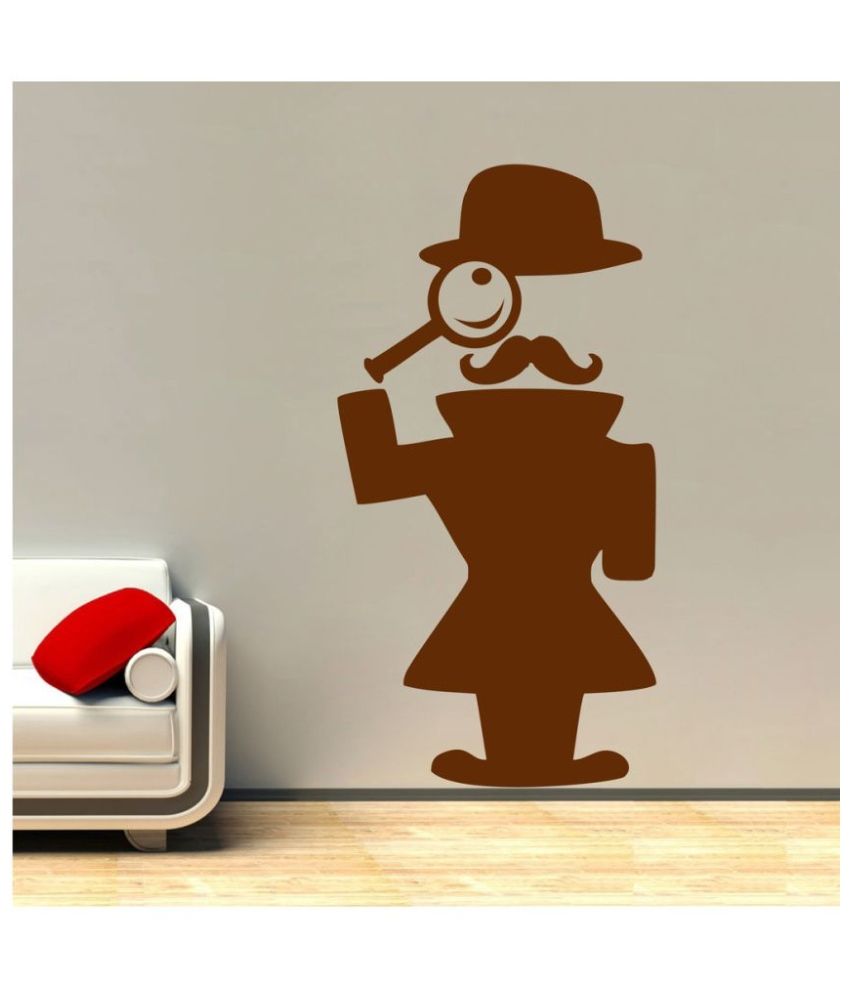     			Decor Villa Detective PVC Wall Stickers