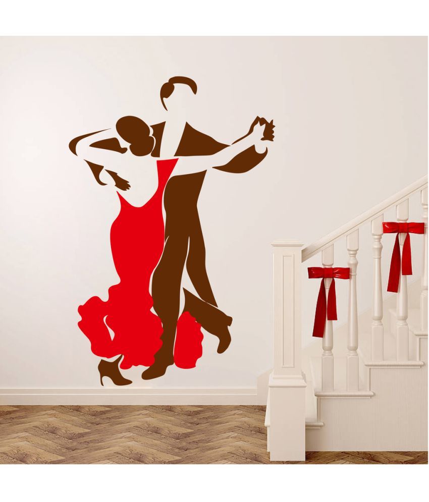     			Decor Villa Let's Dance Wall PVC Wall Stickers