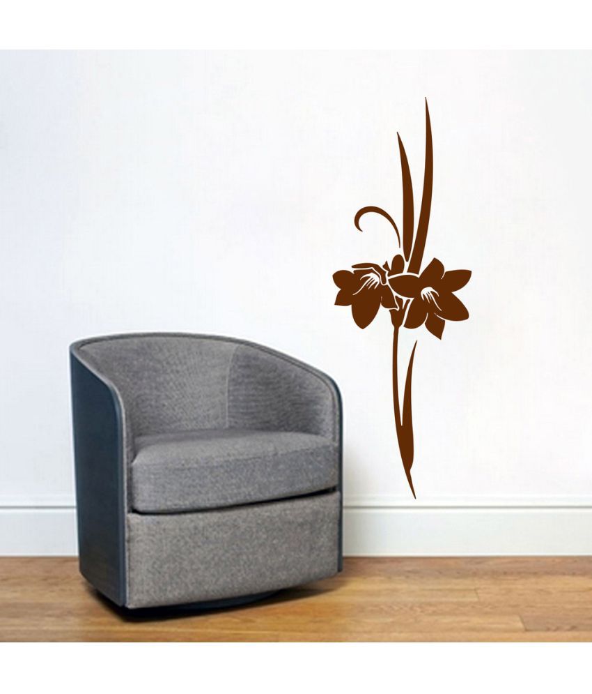     			Decor Villa Stand Flower PVC Wall Stickers