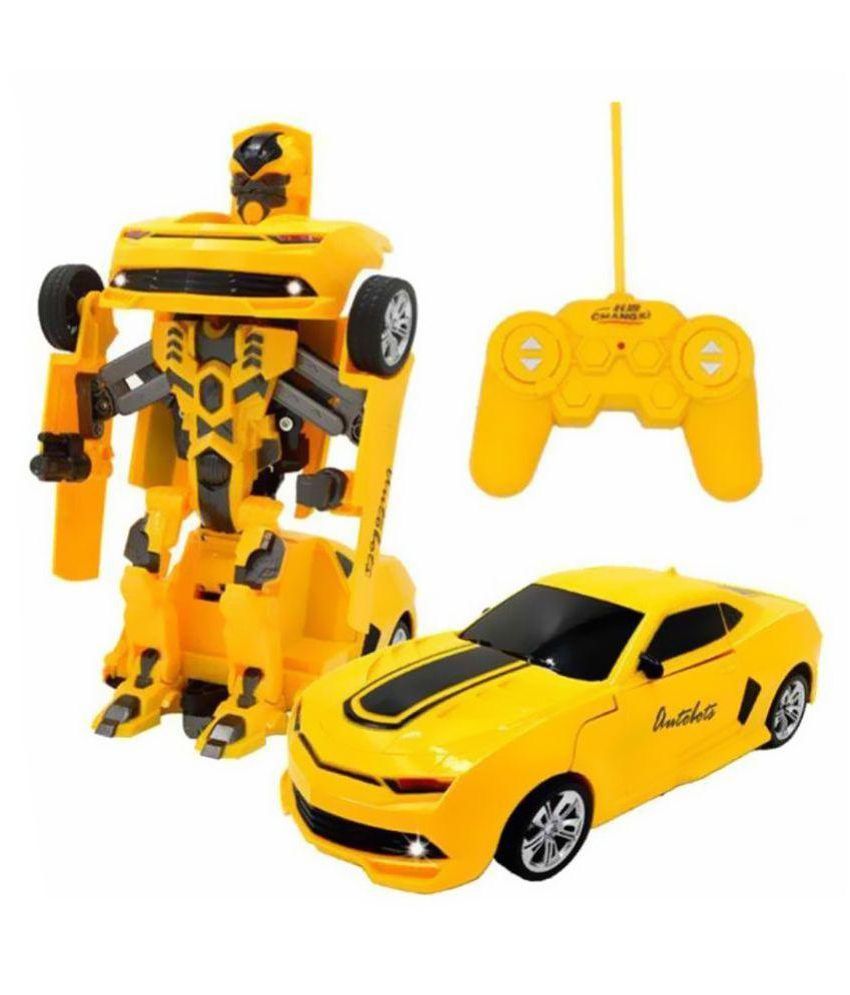 robot with car