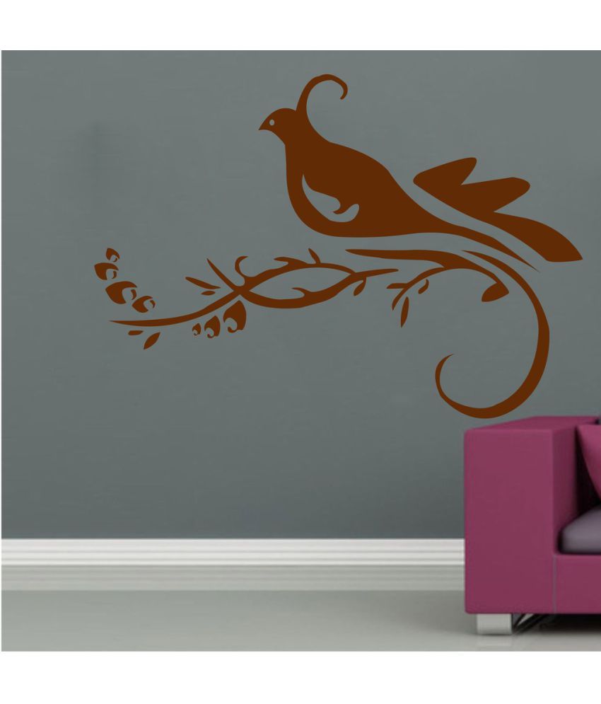     			Decor Villa Beautiful Bird PVC Wall Stickers