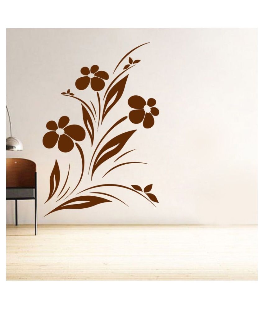     			Decor Villa Flower PVC Wall Stickers