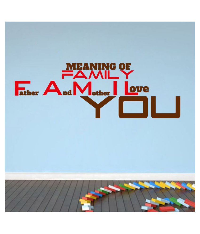     			Decor Villa Meaning Of Family PVC Wall Stickers