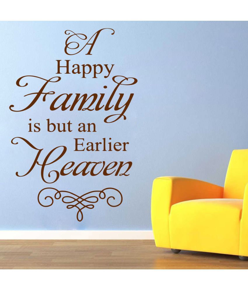     			Decor Villa Happy Family PVC Wall Stickers