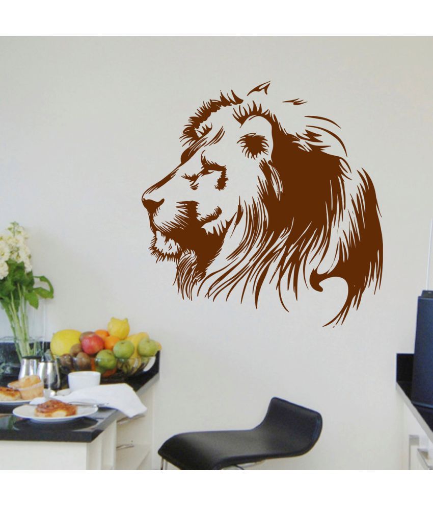     			Decor Villa Big Lion PVC Wall Stickers