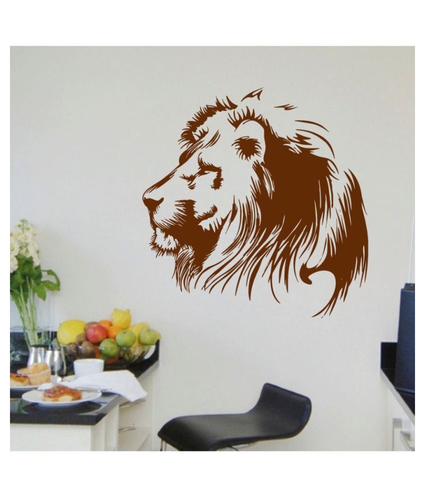     			Decor Villa Big Lion PVC Wall Stickers