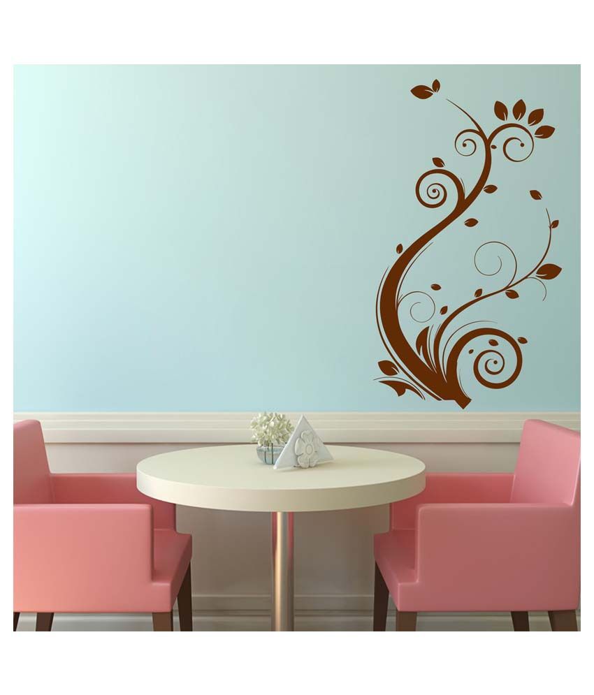     			Decor Villa Cute Floral PVC Wall Stickers