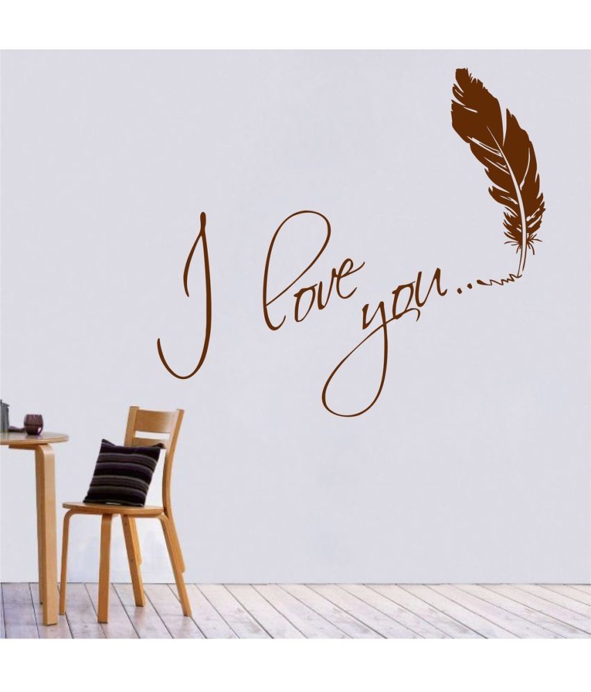     			Decor Villa I Love You PVC Wall Stickers