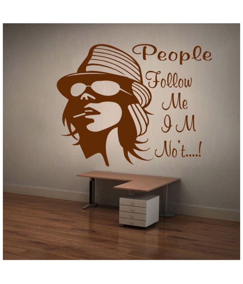     			Decor Villa People Follow Me PVC Wall Stickers