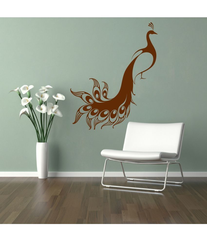     			Decor Villa Beautiful Peacock Wall PVC Wall Stickers