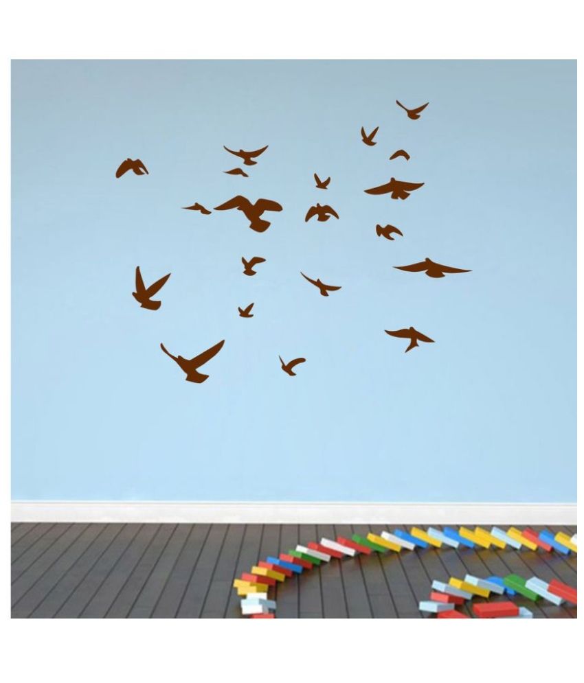     			Decor Villa Bird Fly In The Sky PVC Wall Stickers