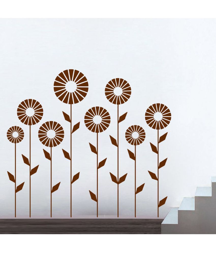     			Decor Villa Home Flower PVC Wall Stickers