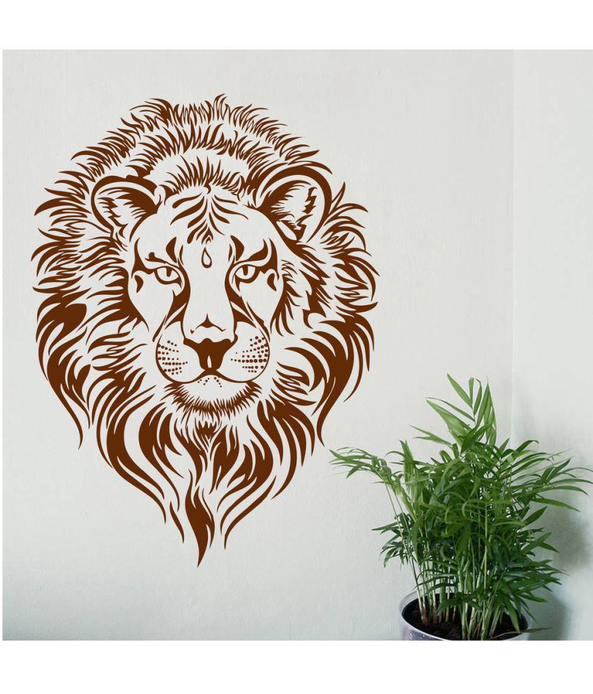     			Decor Villa Lion PVC Wall Stickers
