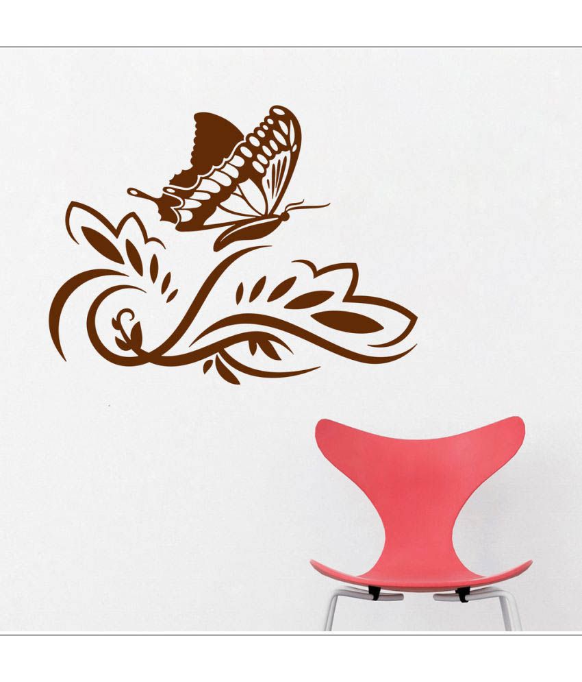     			Decor Villa Fly Butterfly PVC Wall Stickers