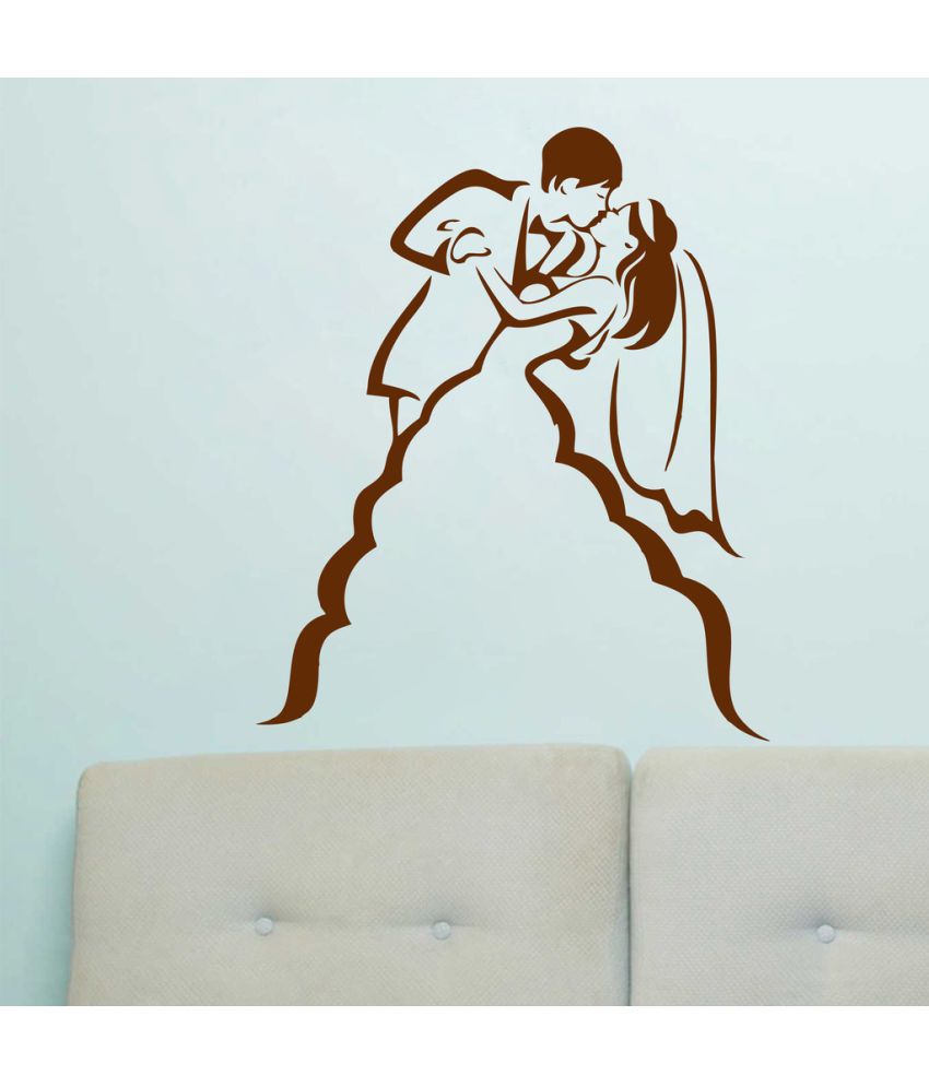    			Decor Villa Let's Dance And Kiss PVC Wall Stickers
