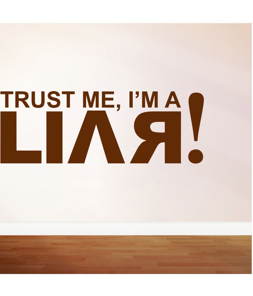     			Decor Villa Trust Me PVC Wall Stickers