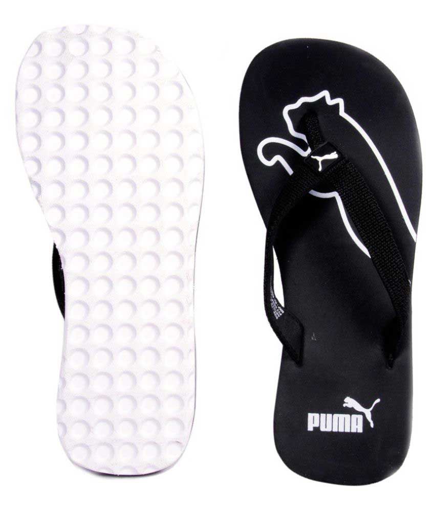 Puma Colaba Black Thong Flip Flop Price in India- Buy Puma Colaba Black ...