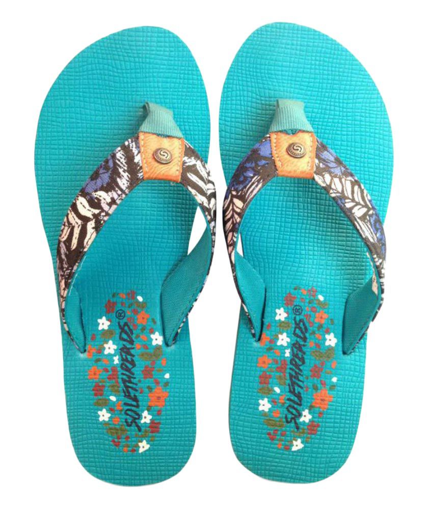 Sole Threads Green Flip Flops Price in India- Buy Sole Threads Green ...
