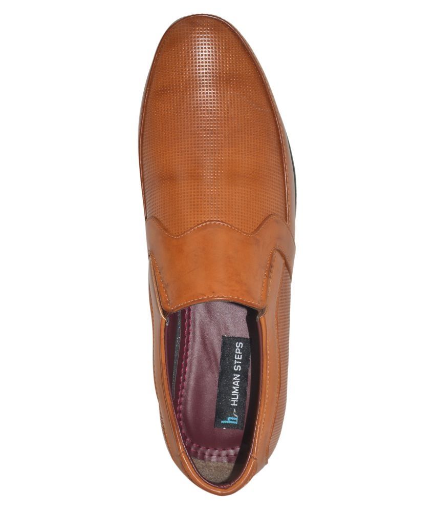 Human Steps Tan Leather Formal Shoes Price In India Buy Human Steps Tan Leather Formal Shoes 6197