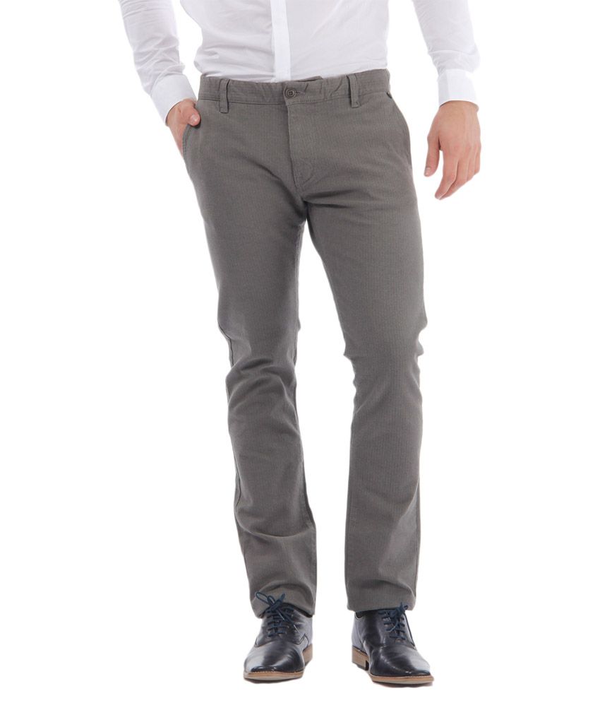 grey trouser combination