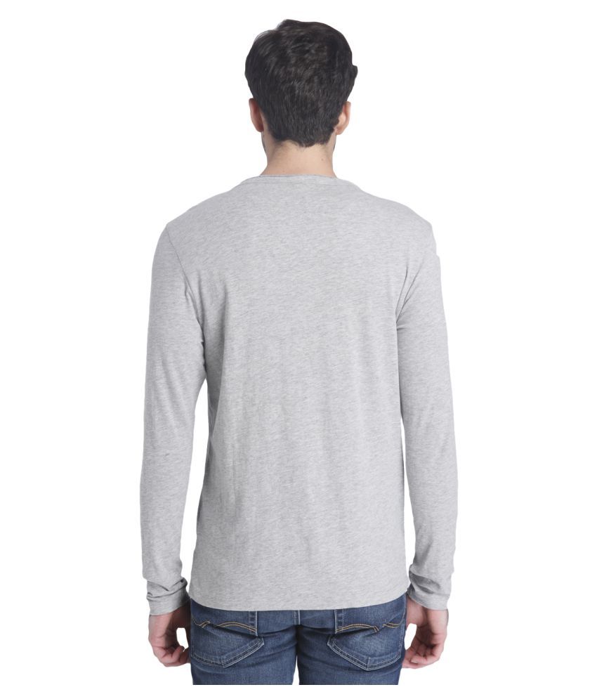 Jack & Jones Grey Henley T-Shirt - Buy Jack & Jones Grey Henley T-Shirt ...