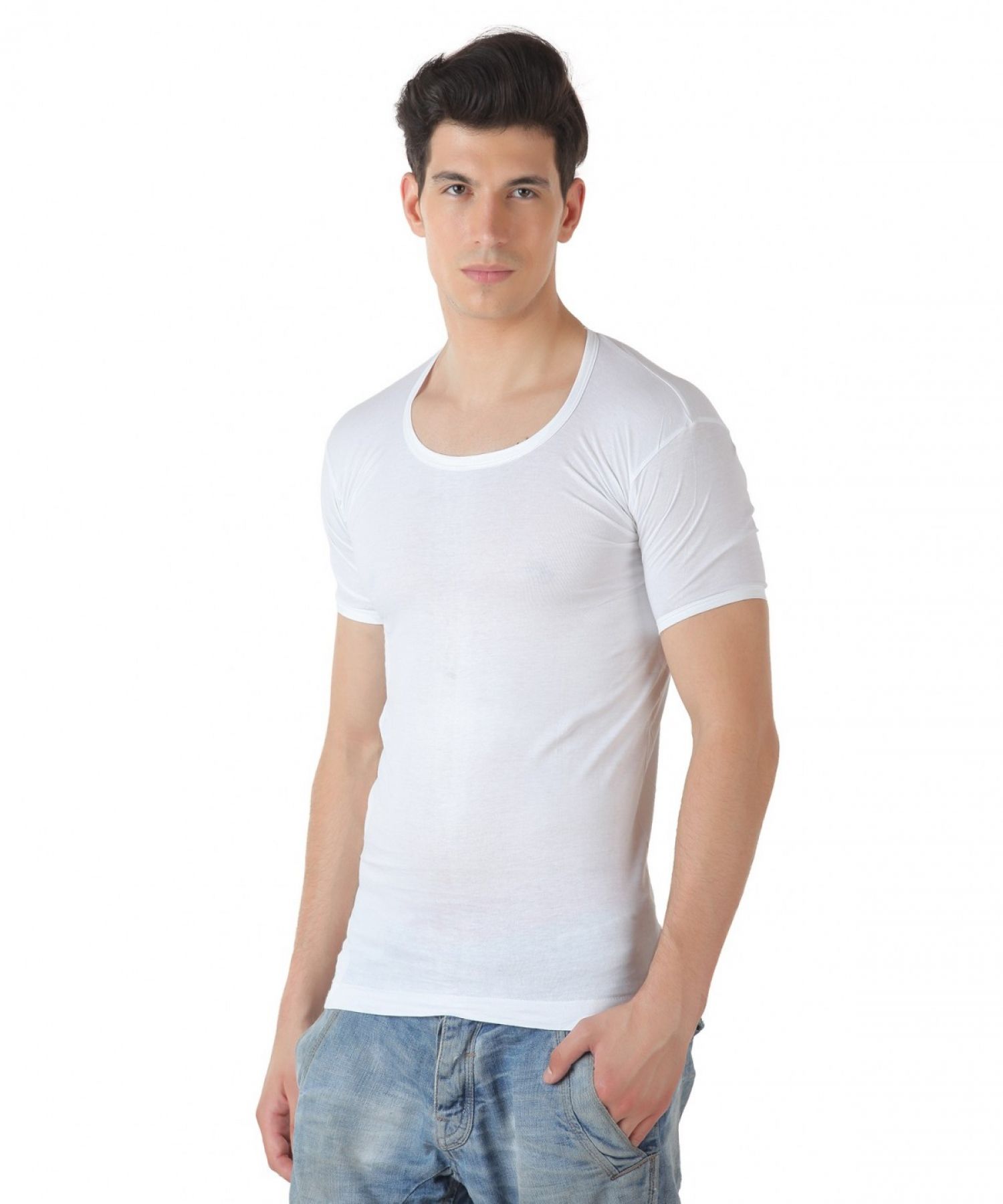 TT White Half Sleeve Vests Pack of 5 - Buy TT White Half Sleeve Vests ...