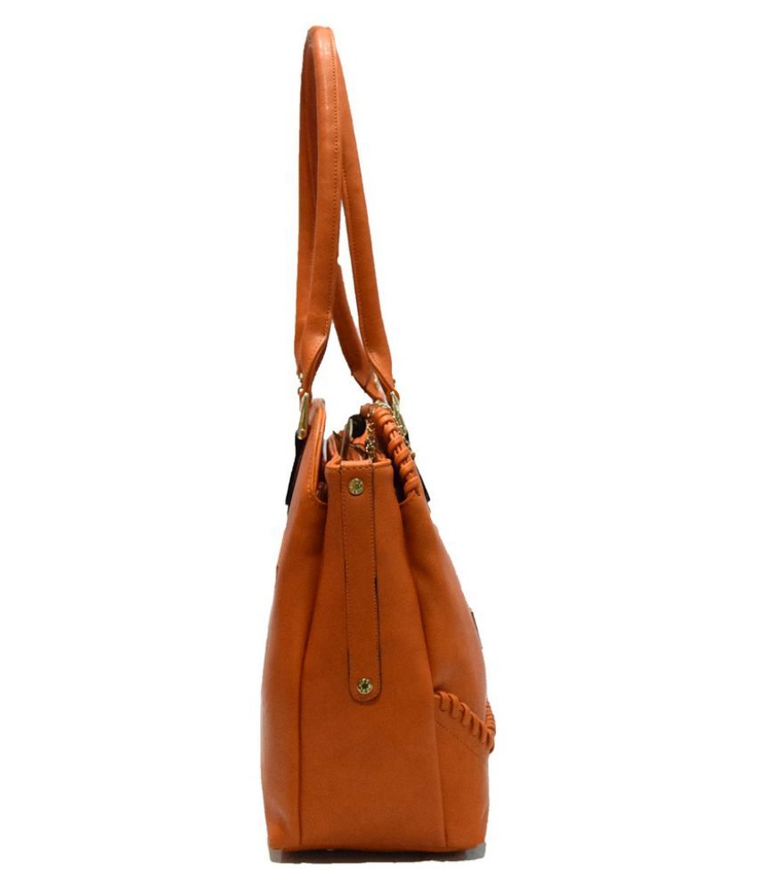 Moochies Tan Pure Leather Shoulder Bag - Buy Moochies Tan Pure Leather ...