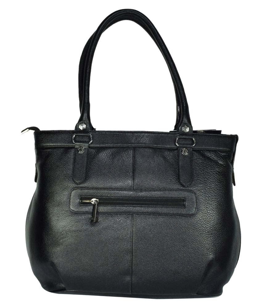 Moochies Black Pure Leather Shoulder Bag - Buy Moochies Black Pure ...