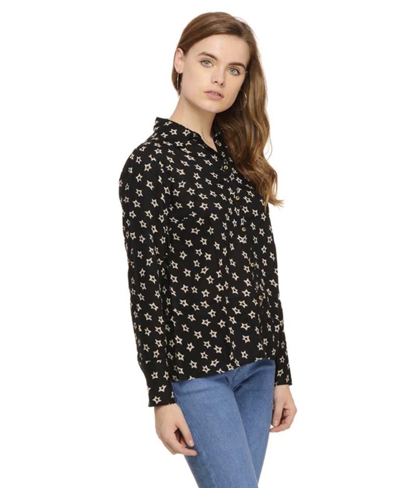 Buy Mystree Black Rayon Shirt Online at Best Prices in India - Snapdeal