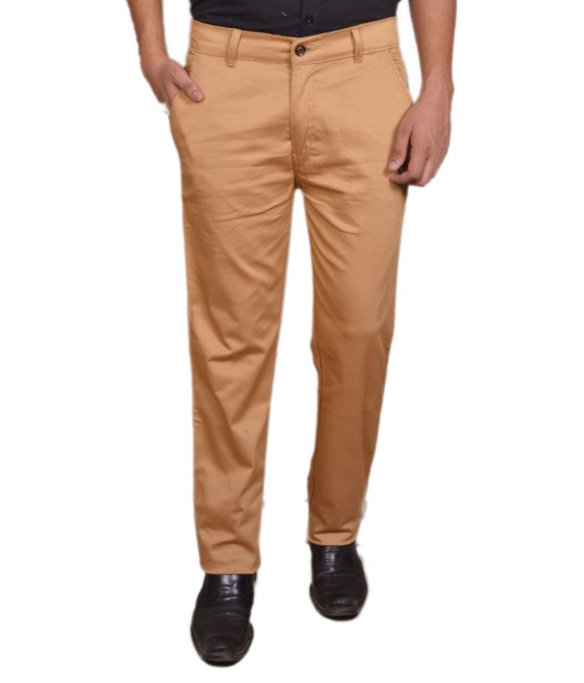 Absolute Brown Slim Flat Trouser - Buy Absolute Brown Slim Flat Trouser ...