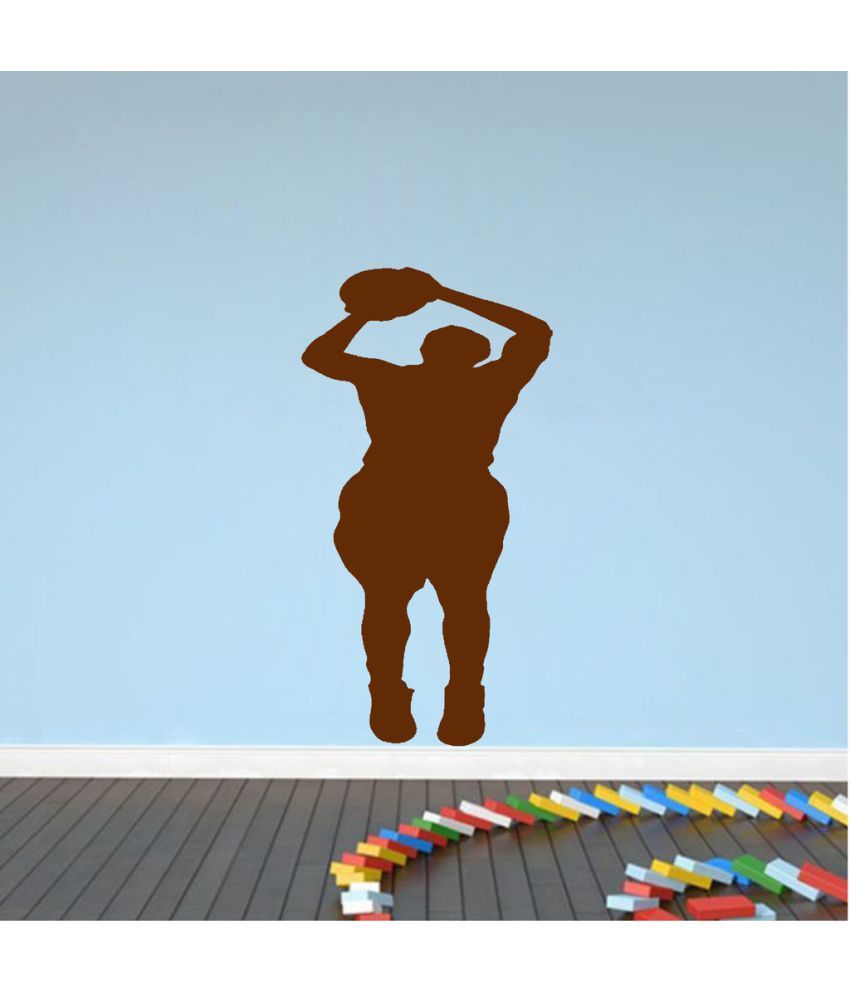     			Decor Villa Playing Basketball PVC Wall Stickers