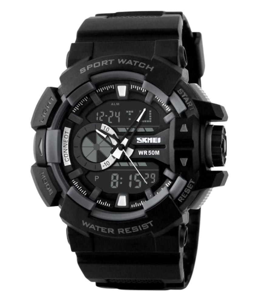     			Skmei PU Analog-Digital Men's Watch