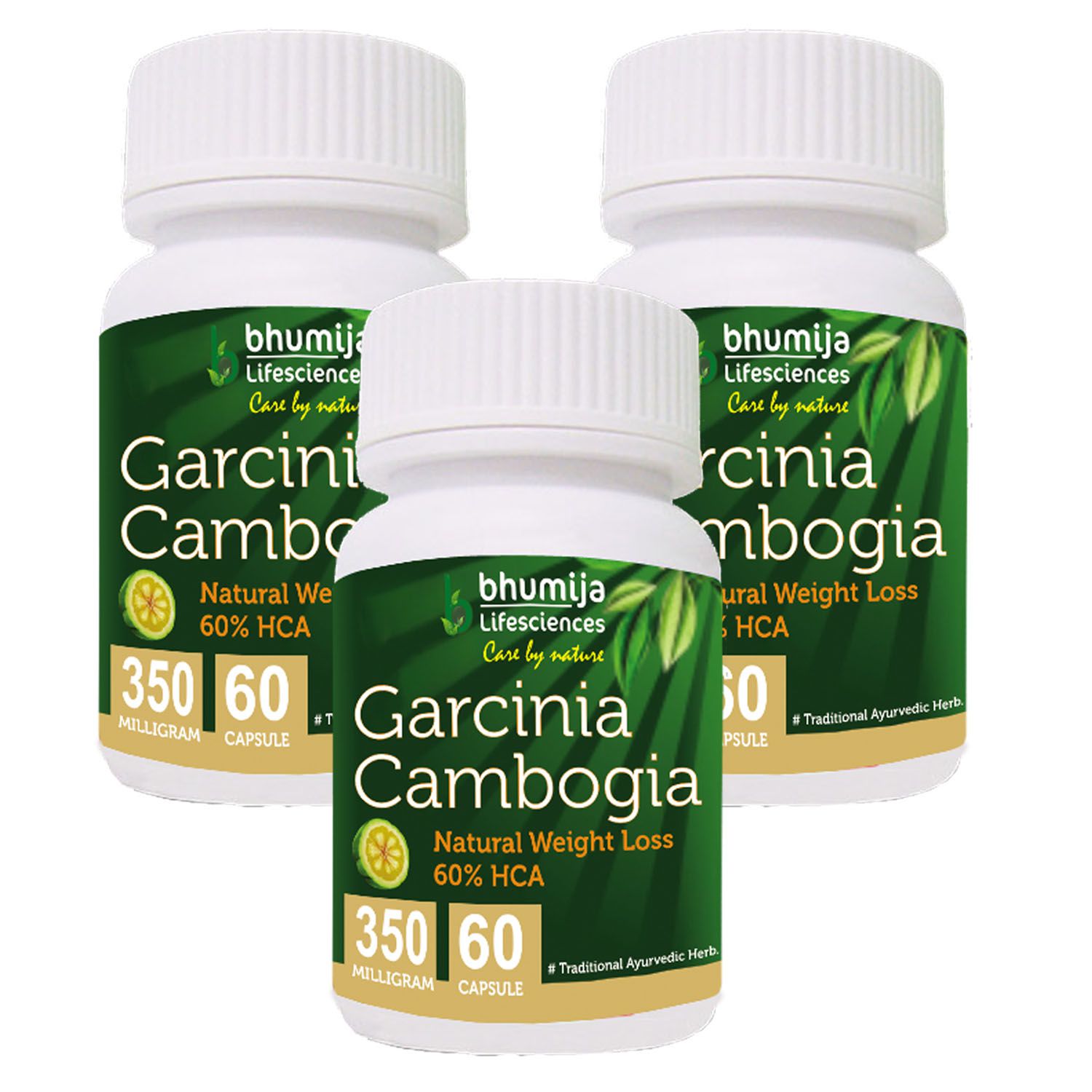 BHUMIJA LIFESCIENCES Garcinia Cambogia Capsules 60's  (Pack of Three) 300 mg Pack of 3