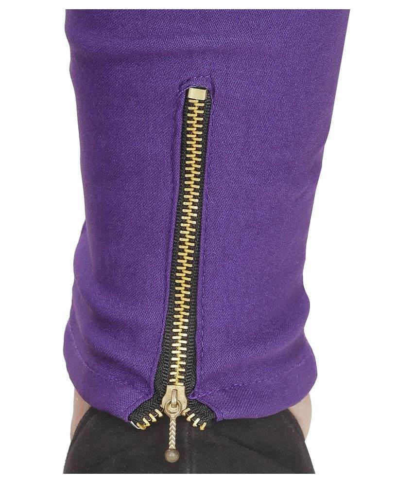 purple jeggings