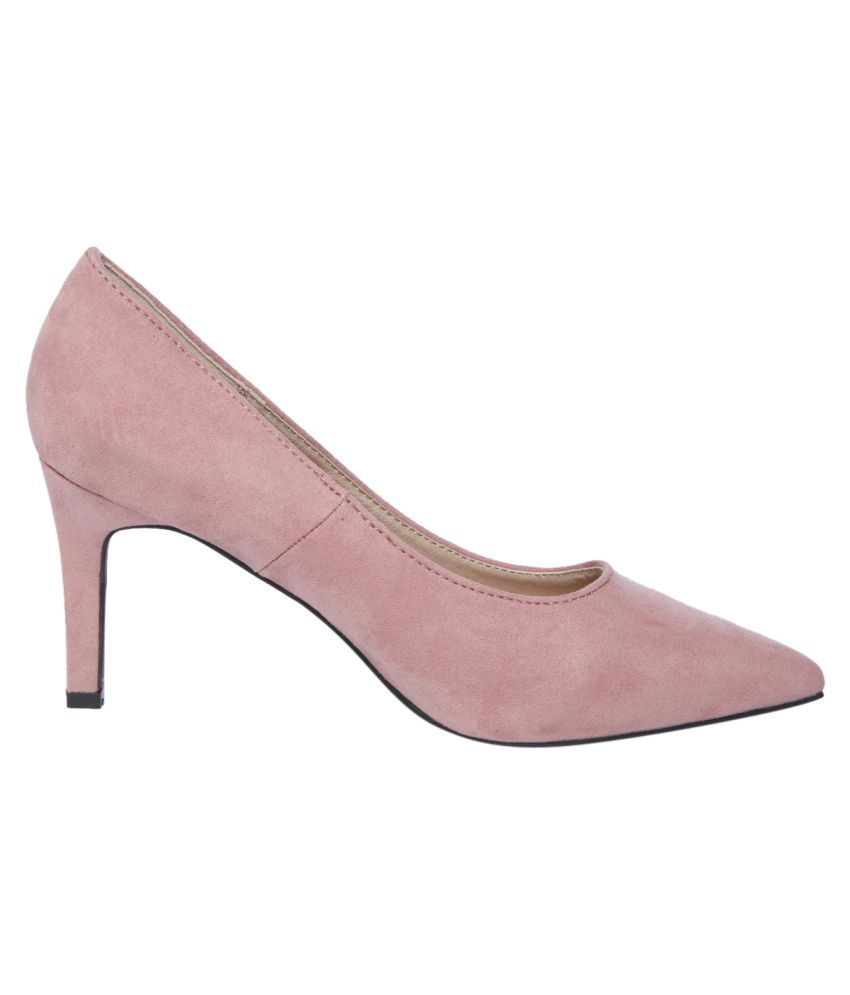 bright pink stiletto heels