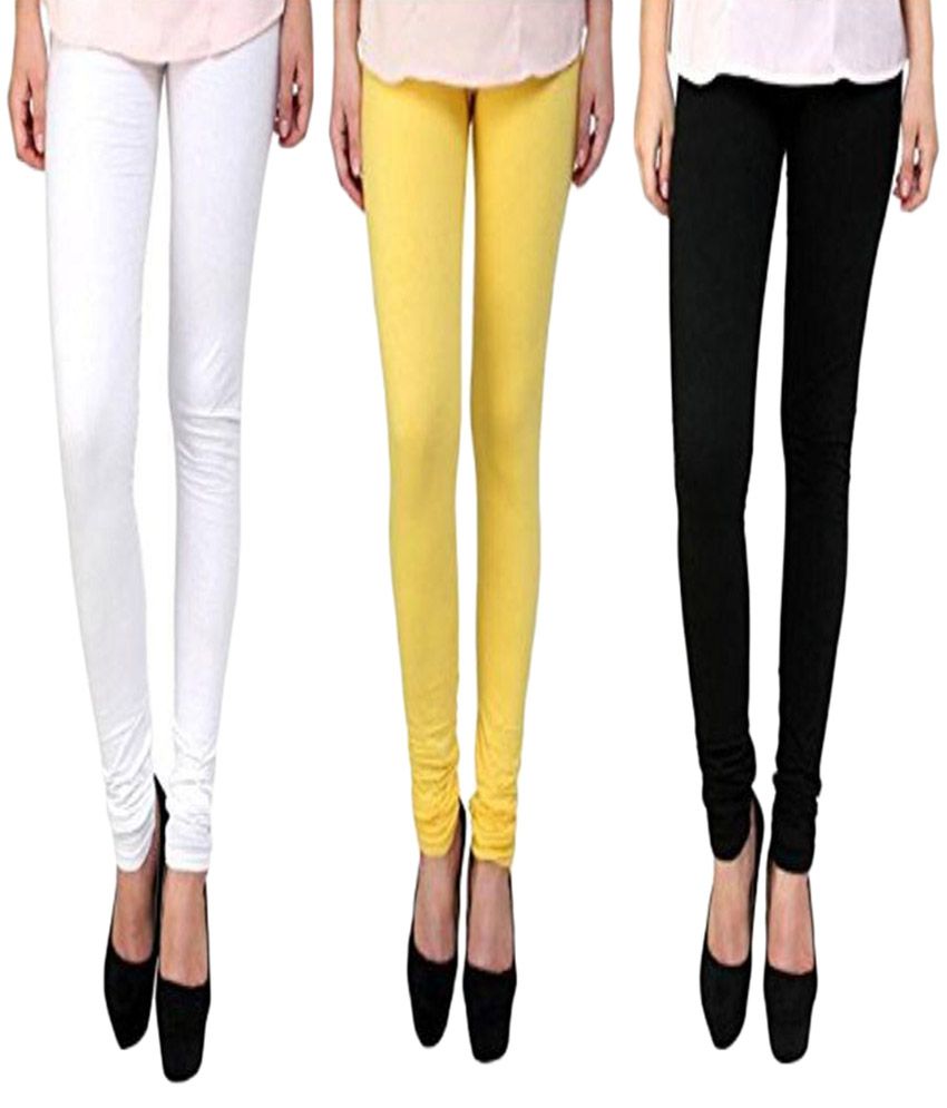Stylion Cotton Lycra Pack of 3 Leggings Price in India Buy Stylion