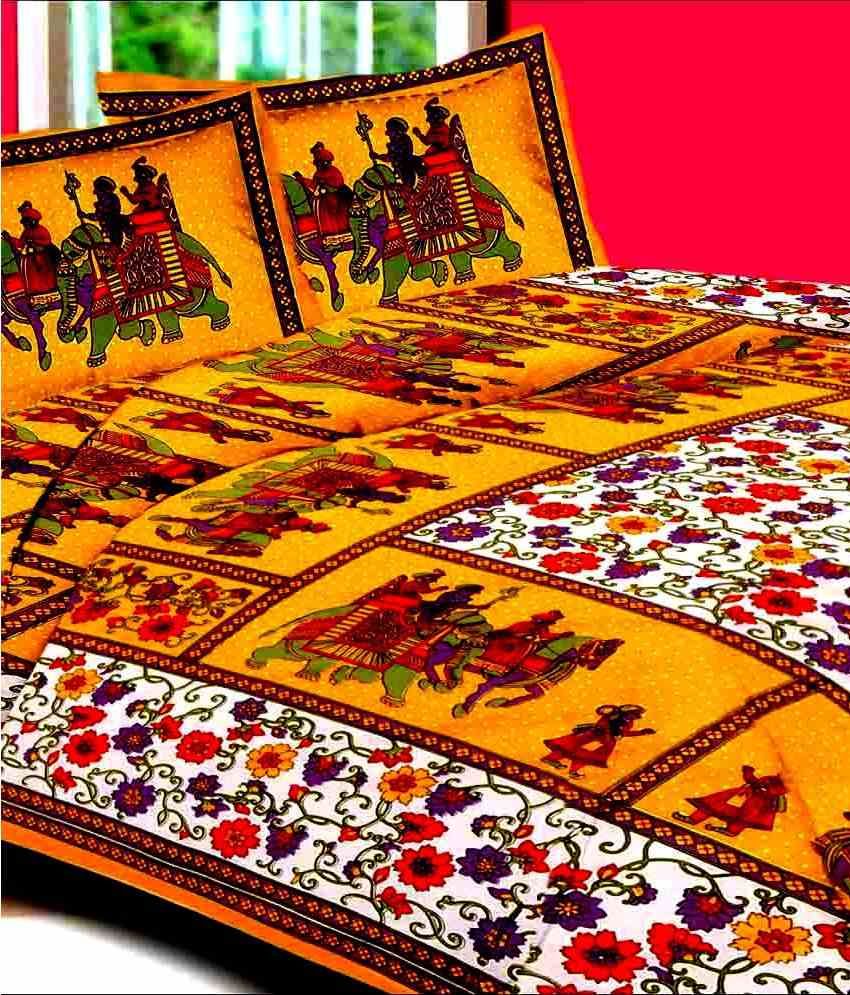 UniqChoice King Cotton Printed Bed Sheet Buy UniqChoice King Cotton