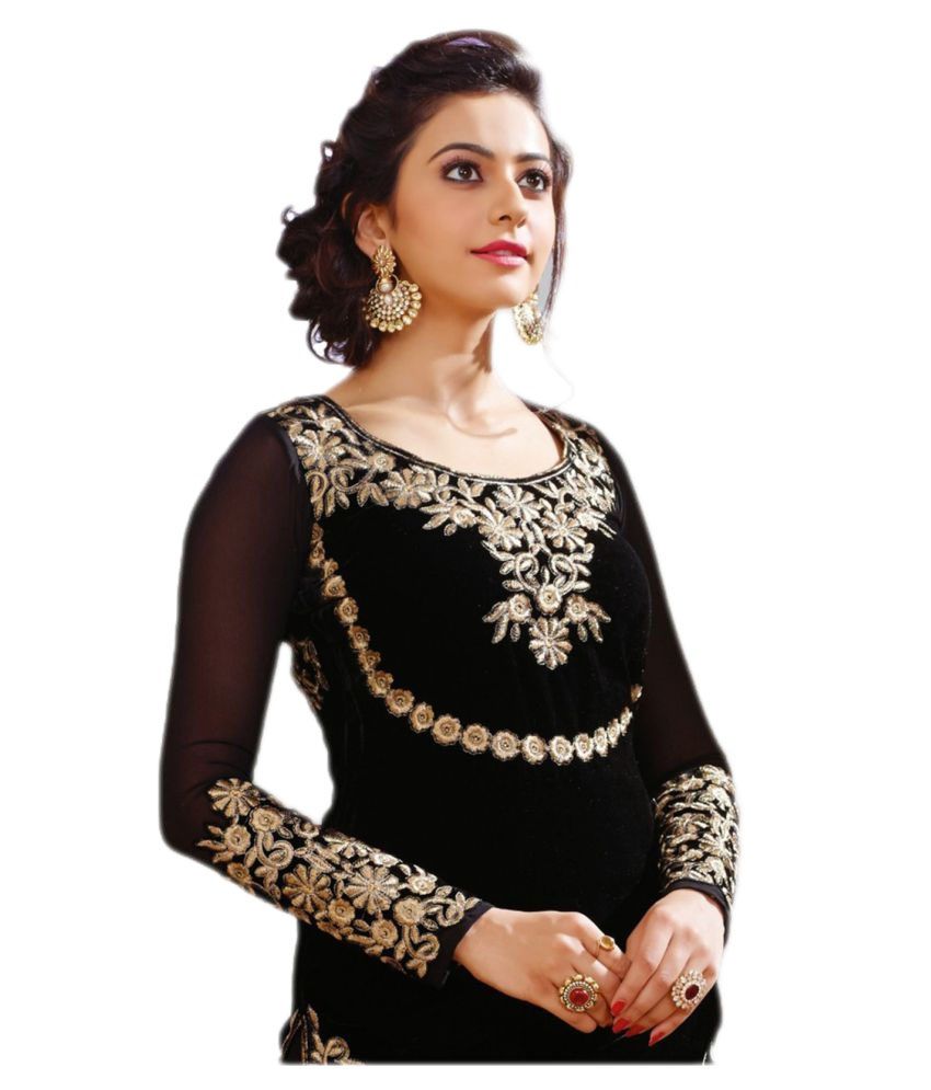 georgette gown with jacket