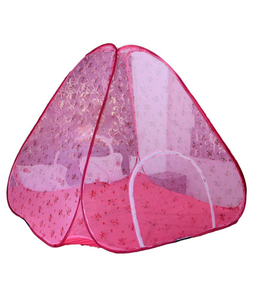     			Riddhi Mosquito Net Double Polyester Floral Foldable Mosquito Net