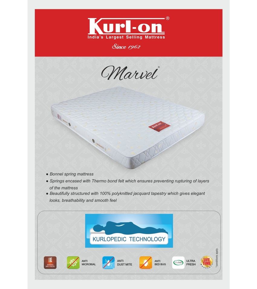 Kurlon Marvel 6 inch Single Size Spring Mattress 72x36x6 Buy Kurlon kurlon-marvel-6-inch-single-size-spring-mattress-72x36x6-buy-kurlon