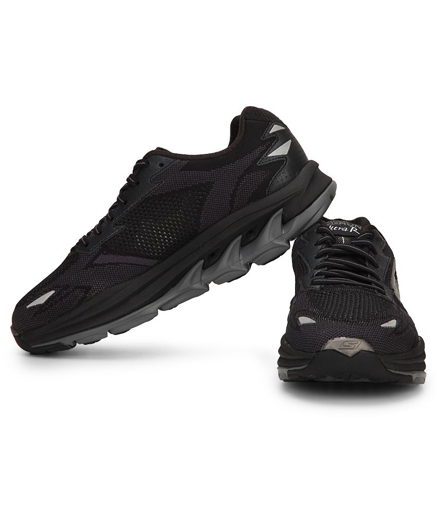 skechers black sport shoes
