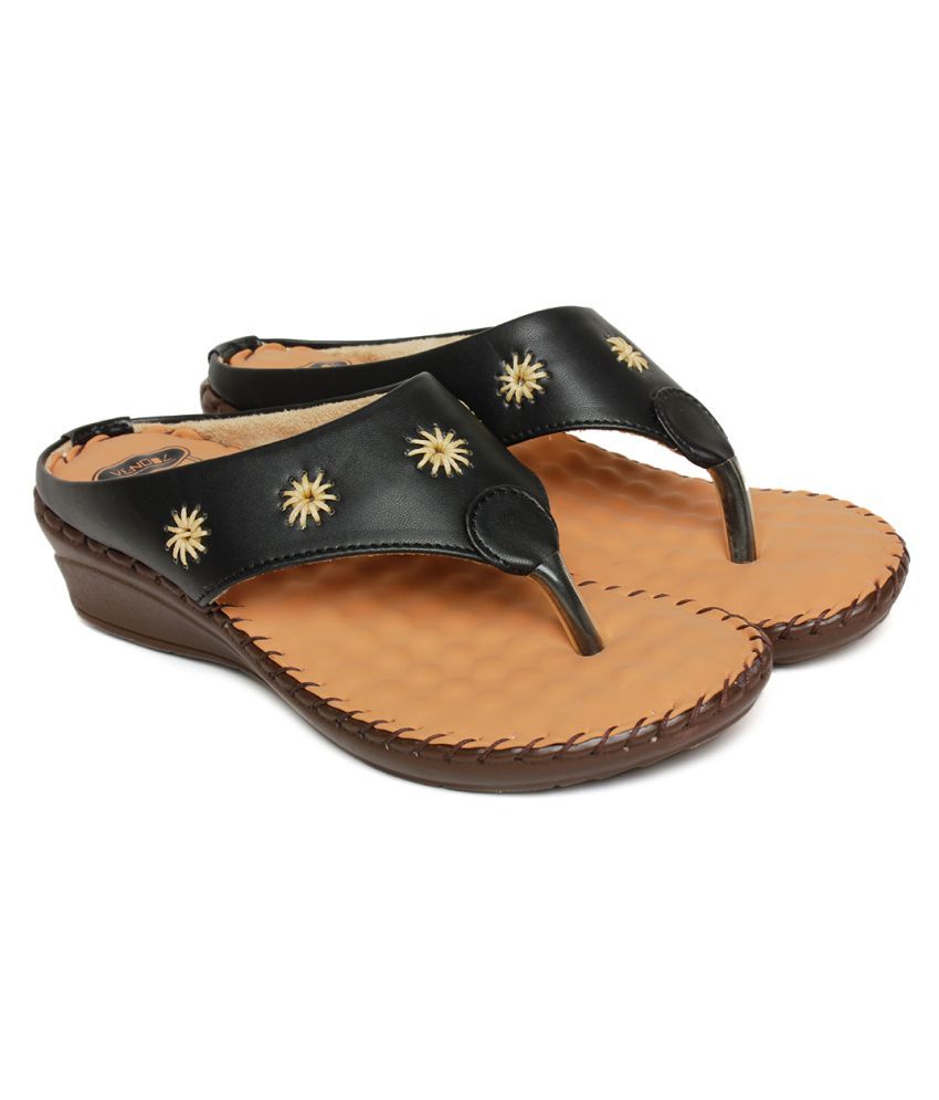 Vendoz Black Flats Price In India Buy Vendoz Bla