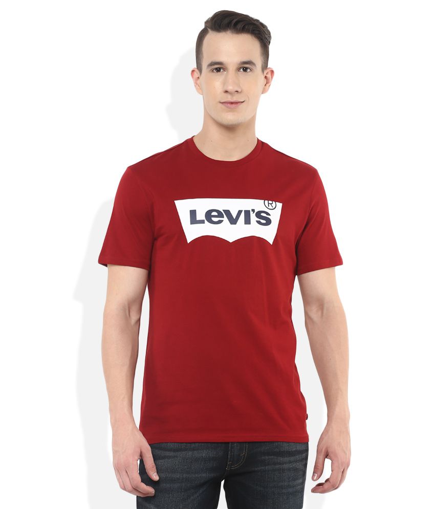 Levis Red Round Neck T Shirt - Buy Levis Red Round Neck T Shirt Online ...