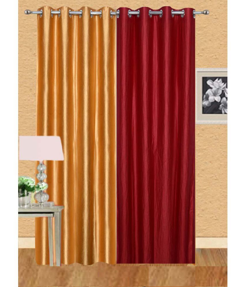     			Stella Creations Set of 2 Door Eyelet Curtains