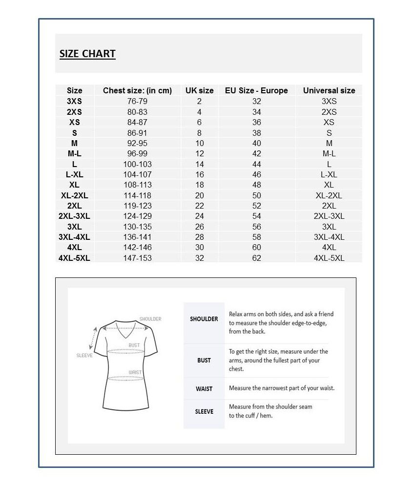Decathlon T Shirt Size Chart India