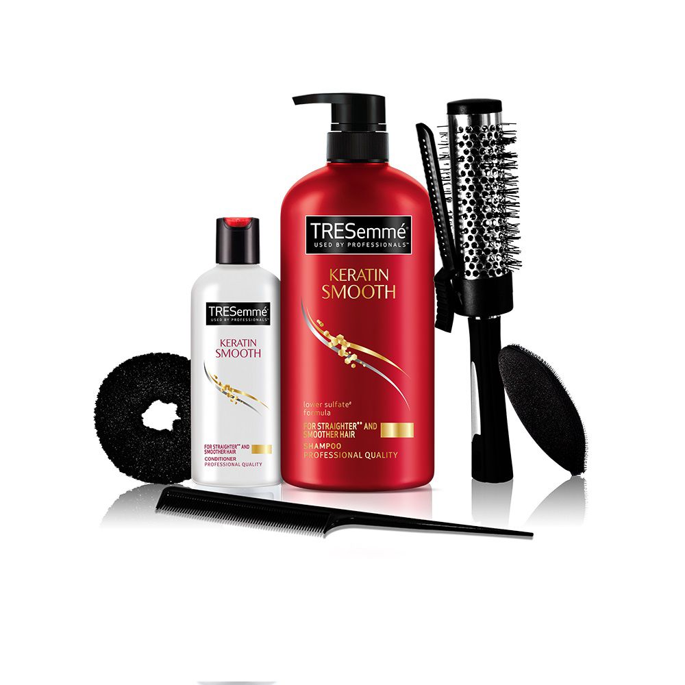 TRESemme Free Hair Styling Kit Worth Rs.500 with Keratin Smooth Shampoo