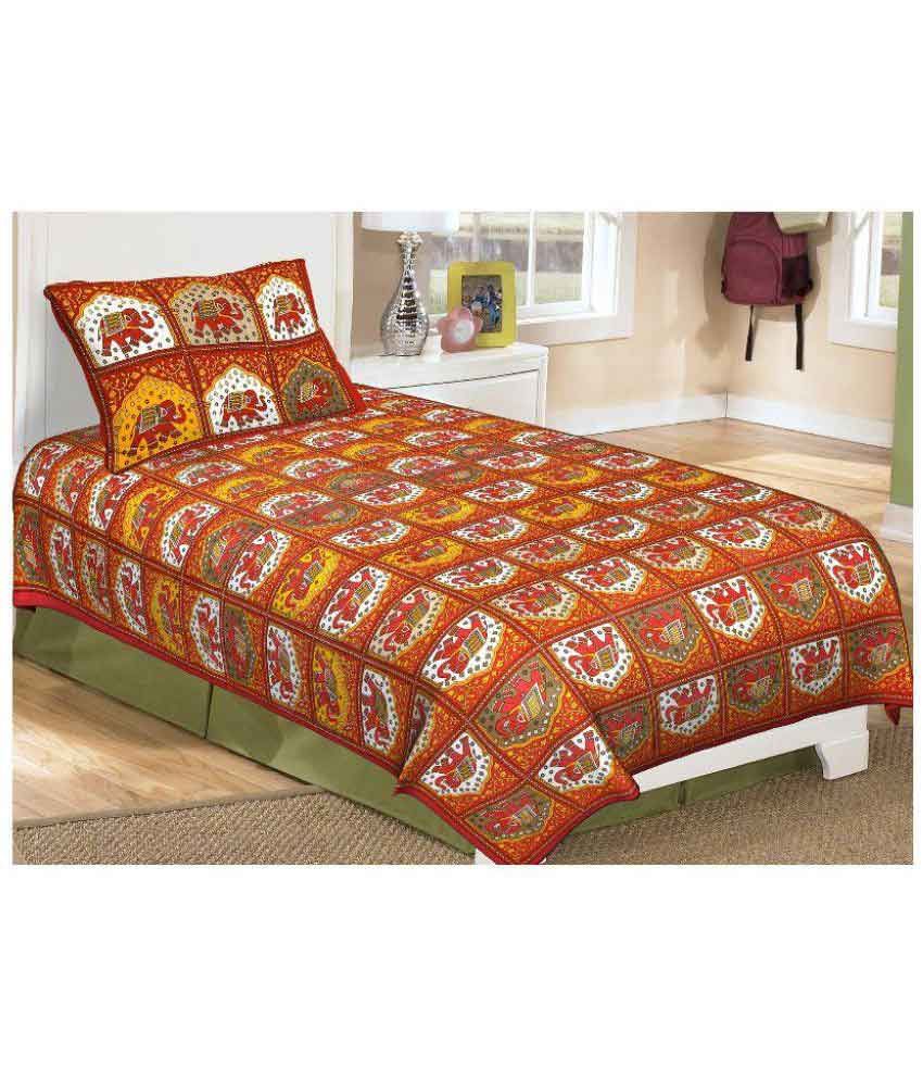 Metro Living Single Cotton Printed Bed Sheet Buy Metro Living Single